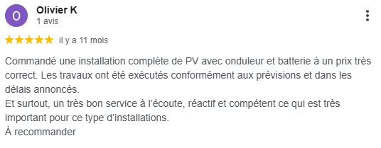Avis Client SEFA 2