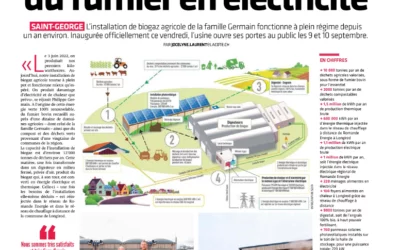 Article paru dans le journal 24 Heures